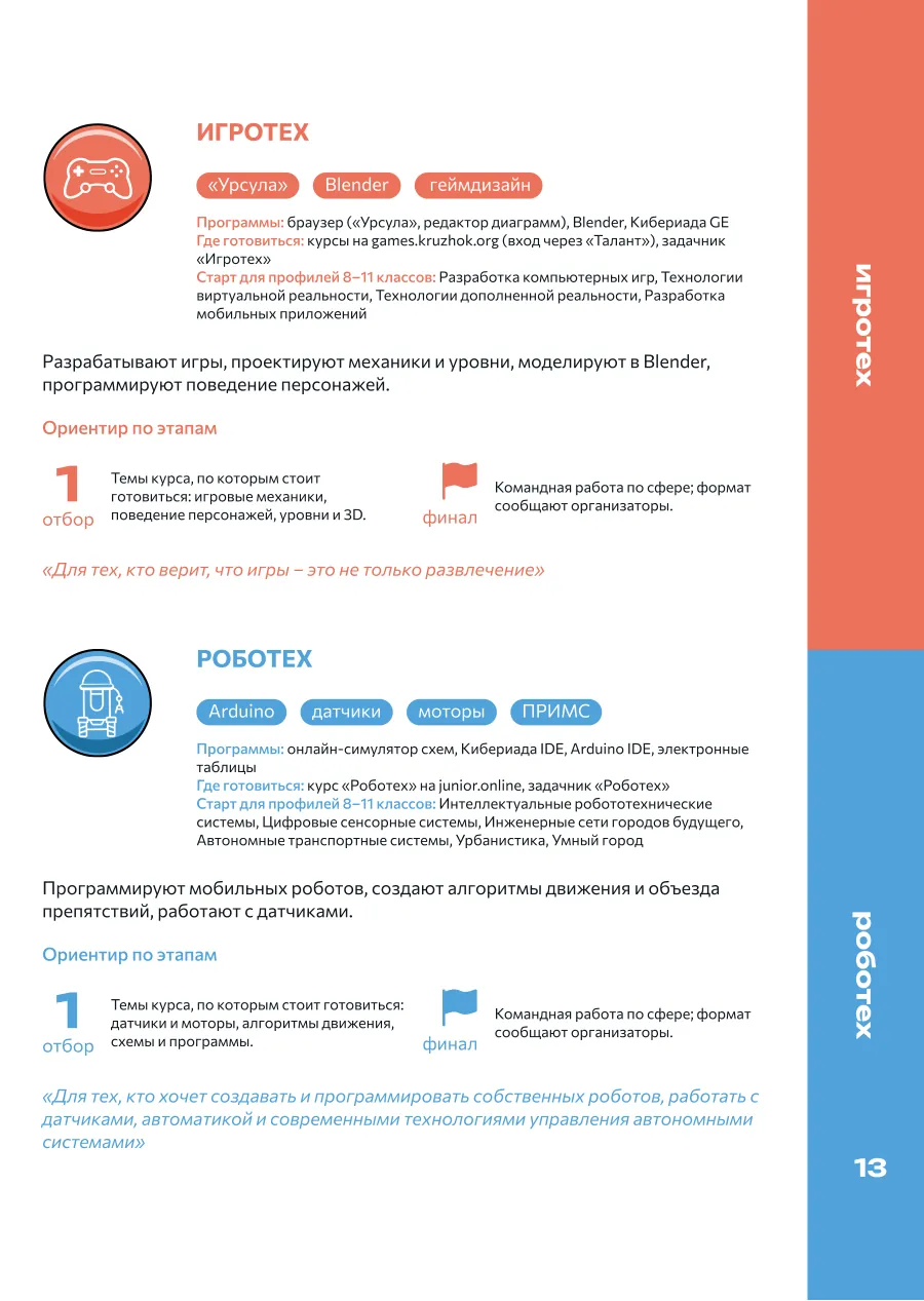 Страница 13: Игротех · Роботех
