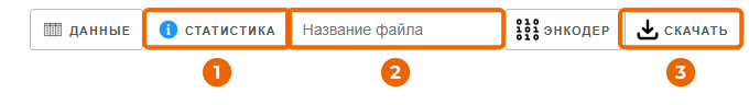 Кнопки над таблицей